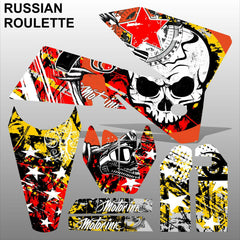 KTM EXC 2005-2007 RUSSIAN ROULETTE motocross decals stripes set MX graphics kit