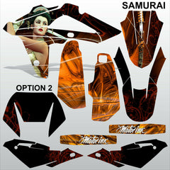 HUSQVARNA CR WR 125 2009-2013 SAMURAI motocross decals set MX graphics kit