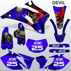 Yamaha WR 450F 2007-2013 DEVIL RIDER motocross race decals set MX graphics kit