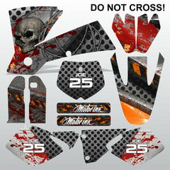 KTM SX 2001-2002 DO NOT CROSS motocross racing decals set MX graphics kit