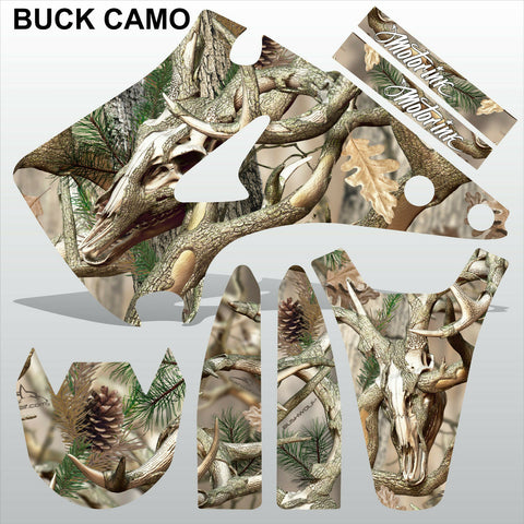 Kawasaki KX125-250 2003-2009 BUCK CAMO motocross decals set MX graphics kit