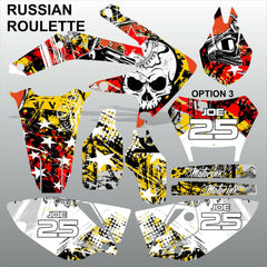 Honda CRF 450X 2005-2016 RUSSIAN ROULETTE race motocross decals set MX graphics