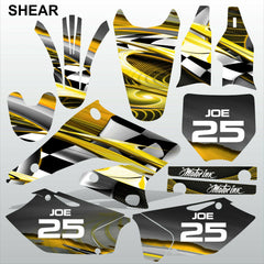 Suzuki RMZ 250 2004-2006 SHEAR motocross racing decals set MX graphics kit