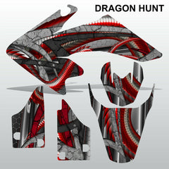 Honda CRF 50 2004-2016 DRAGON HUNT motocross decals set MX graphics kit
