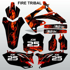Honda CRF 250 2010-2013 FIRE TRIBAL race motocross decals set MX graphics kit