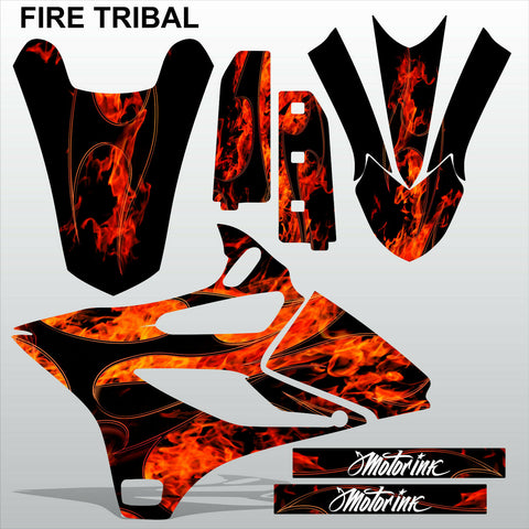 Yamaha YZ 85 2015 FIRE TRIBAL motocross racing decals set MX graphics stripes