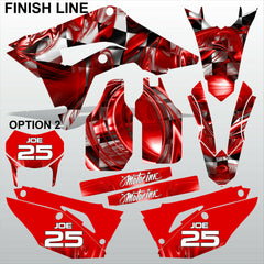 HONDA CR 250 450 2018-2021 FINISH LINE motocross racing decals set MX graphics