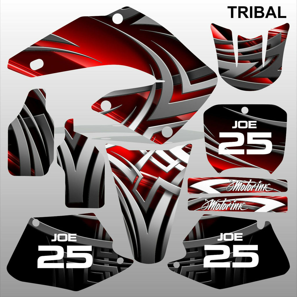 Honda CR125 CR250 2000 2001 TRIBAL motocross racing decals set MX graphics kit