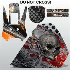 Honda XR 250 1986-1995 DO NOT CROSS motocross racing decals set MX graphics kit