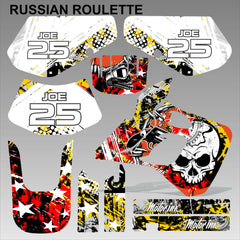 Kawasaki KDX 250 1991-1994 RUSSIAN ROULETTE  motocross decals set MX graphics