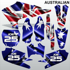 Yamaha YZF 450 2018-2021 AUSTRALIAN motocross racing decals set MX graphics kit