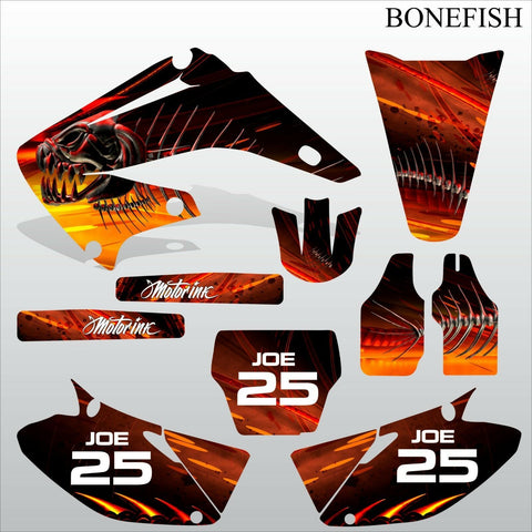 Honda CR125 CR250 2008-2012 BONEFISH motocross decals set MX graphics kit