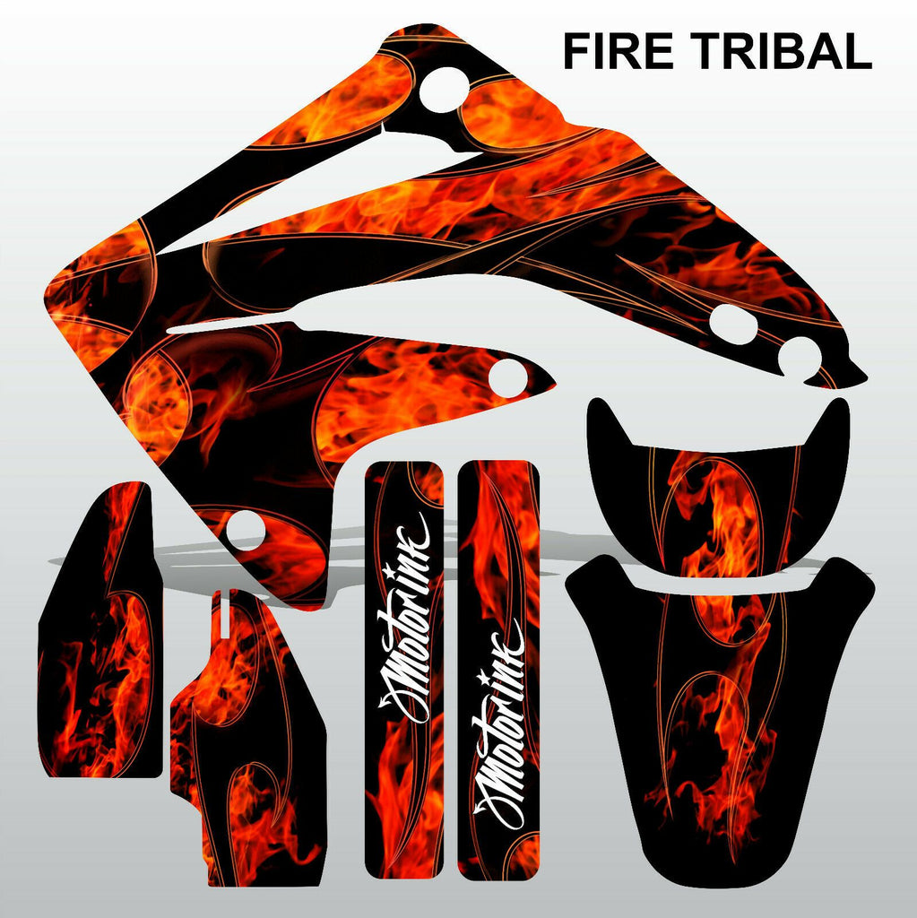 Honda CR85 2003-2012 FIRE TRIBAL race motocross decals set MX graphics kit