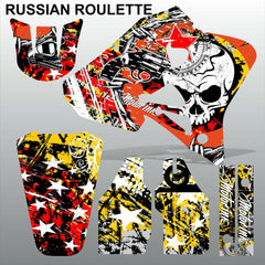 Honda CR125 CR250 95-97 RUSSIAN ROULETTE motocross decals set MX graphics kit