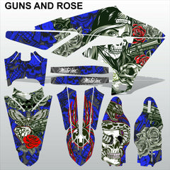 Yamaha YZF 450 2018-2021 GUNS AND ROSES motocross racing decals set MX graphics