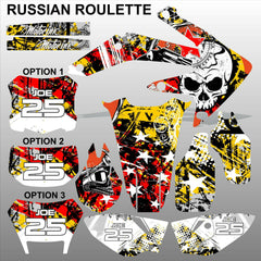 Honda CRF 450X 2005-2016 RUSSIAN ROULETTE race motocross decals set MX graphics