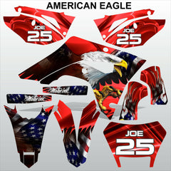 Honda CRF 450X 2018-2021 AMERICAN EAGLE motocross decals set MX graphics kit