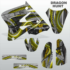 SUZUKI RM 80 2000-2018 DRAGON HUNT motocross racing decals set MX graphics kit