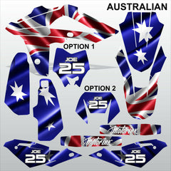 HUSQVARNA CR WR 125 2009-2013 AUSTRALIAN motocross decals set MX graphics kit