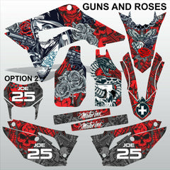 HONDA CR 250 450 2018-2021 GUNS AND ROSE motocross racing decals set MX graphics