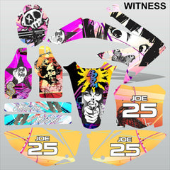 Honda CRF 450 2008 WITNESS motocross racing decals set MX graphics stripes kit