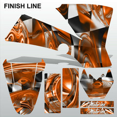KTM SX 50 2002-2008 FINISH LINE motocross racing decals stripe MX graphics kit