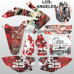 Honda CRF 450 2008 LOS-ANGELES motocross racing decals set MX graphics kit