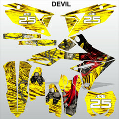 SUZUKI RMZ 450 2018-2021 DEVIL motocross racing decals set MX graphics kit