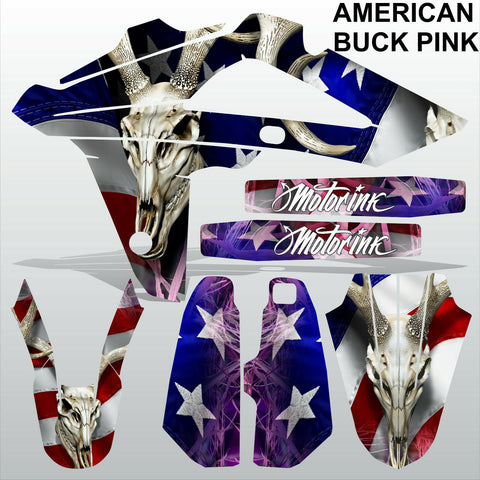 HUSQVARNA CR WR 125 2009-2013 AMERICAN BUCK PINK motocross decals MX graphics