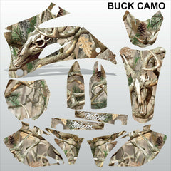 Yamaha YZF 250 450 2008 BUCK CAMO motocross racing decals set MX graphics kit