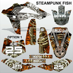 HUSQVARNA 250 450 510 2008-2010 STEAMPUNK FISH motocross decals set MX graphics