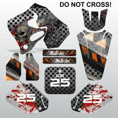 Honda CR125 CR250 93-94 DO NOT CROSS motocross decals set MX graphics kit
