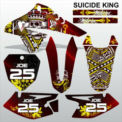 SUZUKI DRZ 125 2008-2019 SUICIDE KING motocross racing decals set MX graphics
