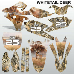 Yamaha YZF 250 450 2014 WHITETAIL DEER motocross racing decals set MX graphics