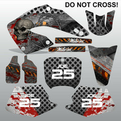 Honda CR125 CR250 00-01 DO NOT CROSS motocross decals set MX graphics kit