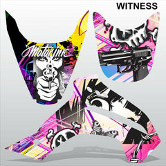 Kawasaki KLX 140 2015 WITNESS motocross racing decals set MX graphics stripe kit