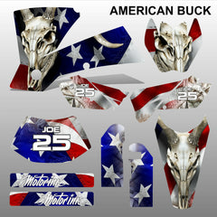 KTM EXC 2004 AMERICAN BUCK motocross decals racing stripes set MX graphics kit