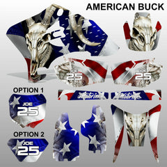 Yamaha WR 250F 450F 2005-2006 AMERICAN BUCK motocross decals set MX graphics kit