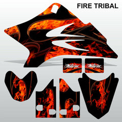 Yamaha TTR 50 2006-2015 FIRE TRIBAL motocross racing decals set MX graphics