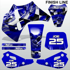 ТМ RACING 50 FINISH LINE motocross racing decals set MX graphics stripes kit