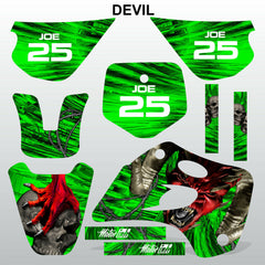 Kawasaki KX 80 1994-1997 DEVIL PUNISHER motocross decals MX graphics kit stripes