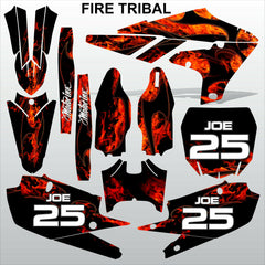 Yamaha YZF 450 2018-2021 FIRE TRIBAL motocross racing decals set MX graphics kit