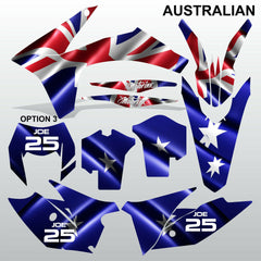 KTM EXC 2012-2013 XC 2011 AUSTRALIAN motocross decals set MX graphics kit