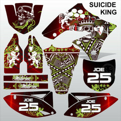 Kawasaki KXF 250 2009-2012 SUICIDE KING motocross racing decals set MX graphics