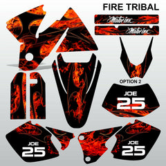 KTM EXC 1998-2000 FIRE TRIBAL race motocross decals set MX graphics stripe kit