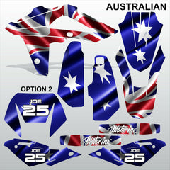 HUSQVARNA CR WR 125 2009-2013 AUSTRALIAN motocross decals set MX graphics kit