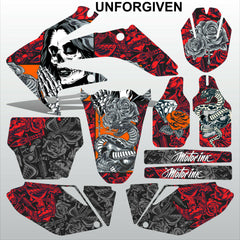 Honda CRF 250 2006-2007 UNFORGIVEN motocross racing decals set MX graphics kit