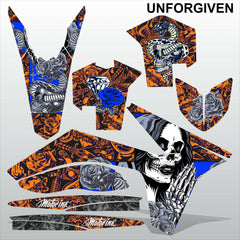 KTM SXF  2011-2012 UNFORGIVEN motocross racing decals set MX graphics kit