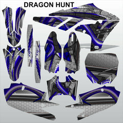 Yamaha YZF 450 2018-2021 DRAGON HUNT motocross racing decals set MX graphics kit