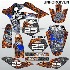 HUSQVARNA 250 450 510 2008-2010 UNFORGIVEN motocross decals set MX graphics kit